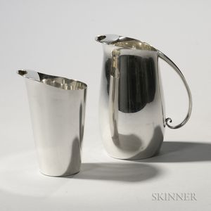 Two Tiffany Sterling Silver Pitchers
