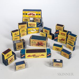 Group of Early Lesney Matchbox Cars and Trucks