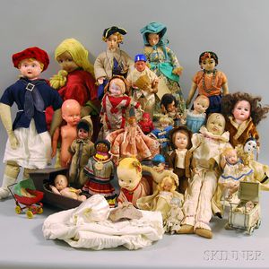 Group of Assorted Vintage Dolls
