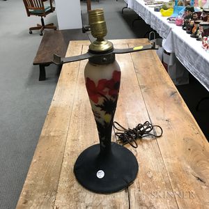 Cameo Glass Lamp Base