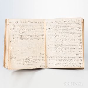 Boston Account Books and Banking Records Six Manuscript Volumes, 1849-1873.