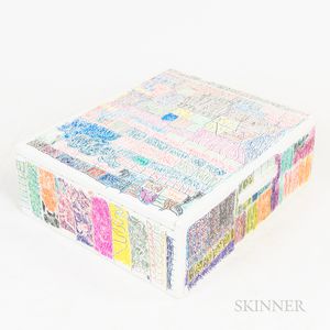 Sidney Perry (American, 20th/21st Century) Abstract Wine Box