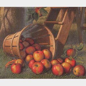 Levi Wells Prentice (American, 1851-1935) A Basket of Apples