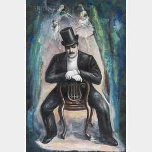 Gaston Longchamp (French/American, 1894-1986) Serge Diaghilev de Petrushka