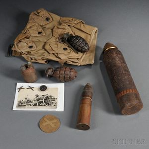 WWI Inert Grenades and Artillery Rounds