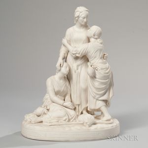 Minton Parian Naomi and Her Daughters In Law Group