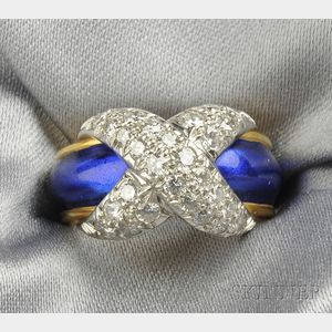 Enamel and Diamond Ring, Schlumberger, Tiffany & Co.