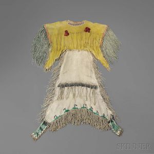 Kiowa Woman's Beaded Hide Dress
