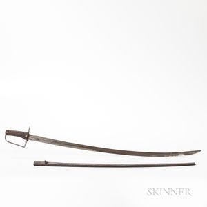 English Officer's Cavalry Saber and Scabbard