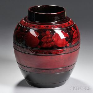 Moorcroft Flambe Pomegranate Vase