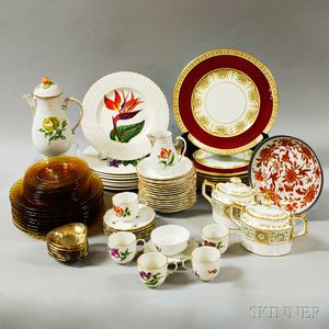 Group of Ceramic and Glass Dinnerware
