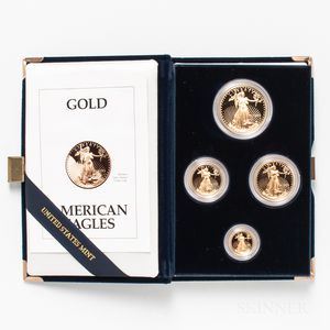 1993 American Gold Eagle Four-coin Proof Set. 
