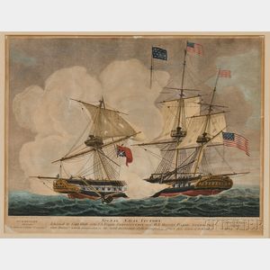 W. Strickland & W. Kneass, engravers and publishers (Philadelphia, c. 1812) Signal Naval Victory, ...U.S. Frigate Constitution, over H.
