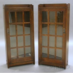 Pair of Arts & Crafts Style Stickley Bookcases