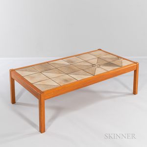 Ganso Mobler Tile-top and Maple Coffee Table