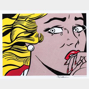 After Roy Lichtenstein (American, 1923-1997) Crying Girl /A Poster
