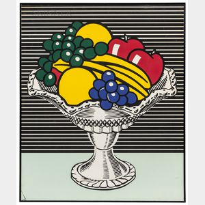 Manner of Roy Lichtenstein (American, 1923-1997) Still Life with Crystal Bowl