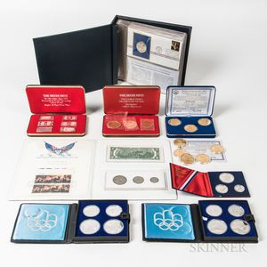 Group of Commemorative Medals and Coins