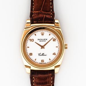 Rolex 18kt Gold Reference 5320 Cellini Wristwatch