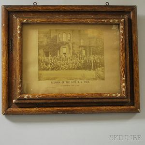 Framed Photograph of the Reunion of the 14th New Jersey Volunteer Infantry
