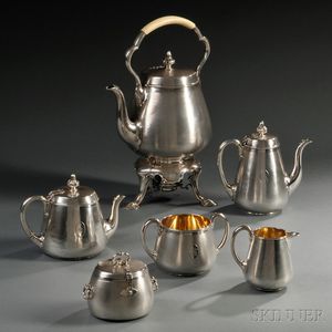 Six-piece Victorian Sterling Silver Tea and Coffee Service