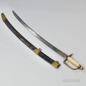 American Short Saber and Scabbard