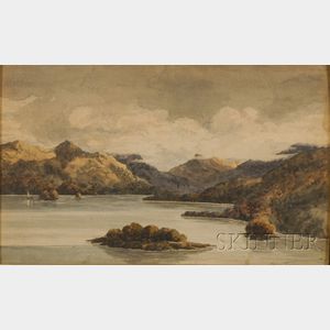 Anthony V. Copley Fielding (British, 1787-1855) Scottish Lake
