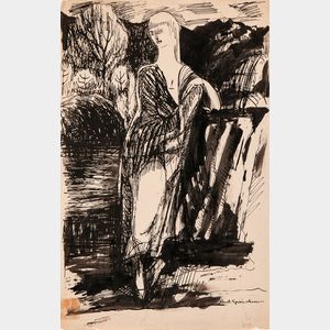 Carl Sprinchorn (Swedish/American, 1887-1971) Figural Drawing