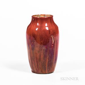 Hugh C. Robertston (1846-1908) for Dedham Pottery Experimental Oxblood Glaze Vase