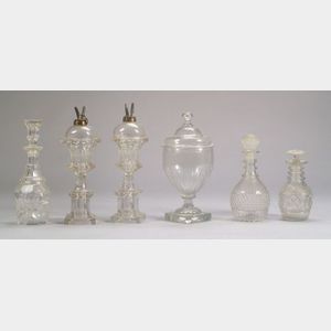 Six Pieces of Early Colorless Glass