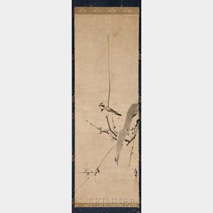 Hanging Scroll Depicting a Bird