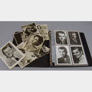 111 Mid-20th Century Real Photo Actors and Actresses Postcards
