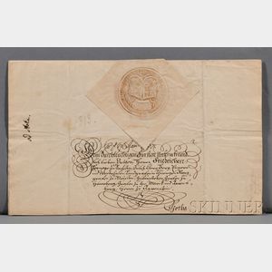 Augustus III of Poland (1696-1763) Signed Letter and Envelope.
