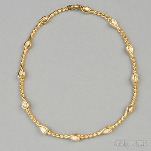 14kt Gold and Diamond Necklace