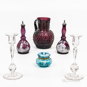 Six Pieces of Glassware