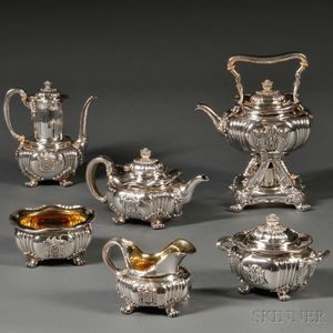 Six-piece Tiffany & Co. Sterling Silver Tea and Coffee Service