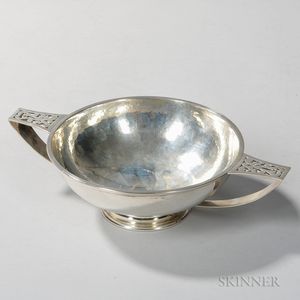Arts and Crafts Sterling Silver Bowl