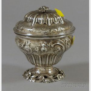 George II Silver Covered and Footed Dish