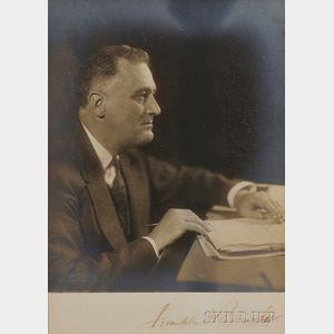 Roosevelt, Franklin D. (1882-1945) Signed Photograph, c. 1934.