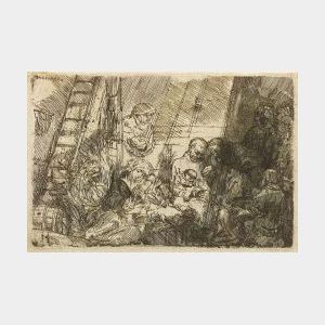 Rembrandt van Rijn (Dutch, 1606-1669) Circumcision in Stable