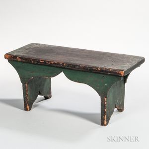 Green-painted Cricket Stool