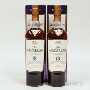 Macallan 18 Years Old, 2 750ml bottles (oc)