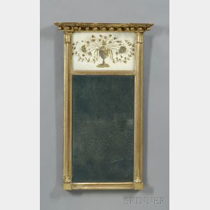 Federal Gilt Mirror with Urn and Eagle