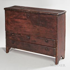 Diminutive Pine Chest over Drawers