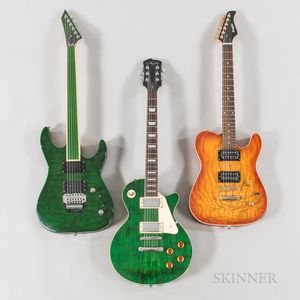 Three Electric Guitars