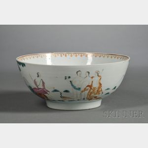 Chinese Export "Judgment of Paris" Porcelain Bowl
