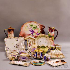 Approximately Twenty-seven Pieces of Hand-painted Ceramic Items