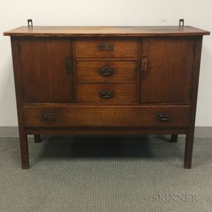 Arts and Crafts Oak Sideboard