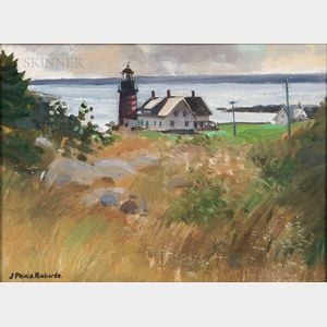 J. Philip Richards (American, 1906-1991) Quoddy Lighthouse, Lubec