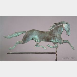 Molded Copper "Patchen" Running Horse Weather Vane